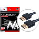HDMI-kabel 4 mm Dun 1.4 3D FullHD SLIM 0,5 m
