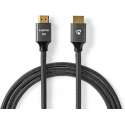 Nedis Ultra High Speed HDMI™-Kabel | HDMI™-Connector - HDMI™-Connector | Gun Metal Grey | Gevlochten Kabel | 2.0 m
