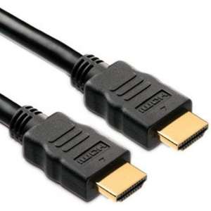 Benza HDMI High Speed Kabel voor beeld, geluid en internet (ethernet) - 0,50 Meter Zwart