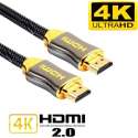 DrPhone Hi-Speed PRO® HDMI naar HDMI Kabel 2.0 - Gouden Connectoren - 10 Meter - Audio + Video - 18GBPS - 3D/4K (60Hz)- Ethernet