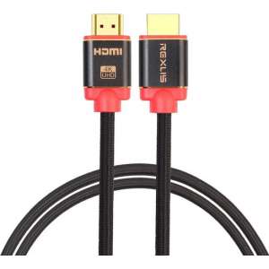 HDMI kabel 1 meter 4K - HDMI naar HDMI - 2.0 versie - High Speed 2160P - HDMI Male naar HDMI Male - Aluminium red line