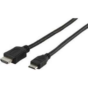 Valueline - 1.3 High Speed HDMI naar Mini HDMI kabel - 1.50 m - Zwart
