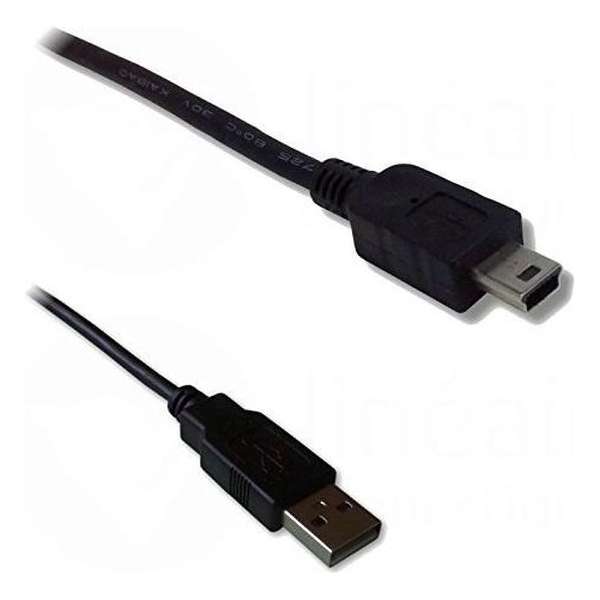 Lineaire PCUSB215C USB-kabel 1,5 m 2.0 USB A Mini-USB B Zwart