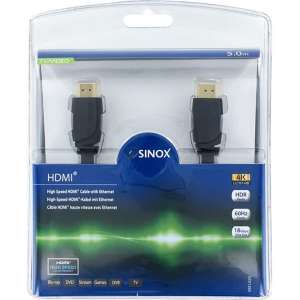 Sinox HDMI kabel - versie 2.0b (4K 60Hz HDR) - 5 meter