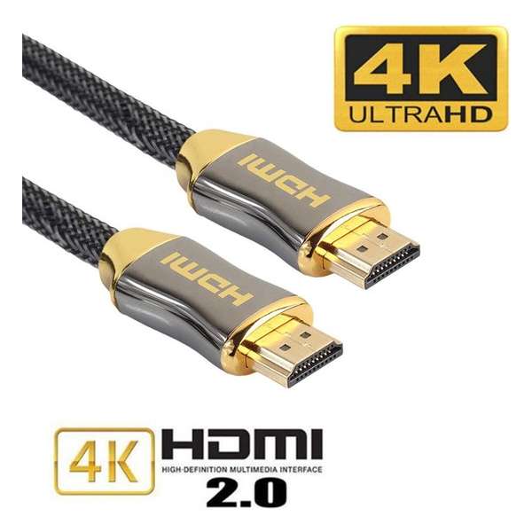 HDMI kabel 3 meter | Hoge snelheid 2.0 Golden Plated connection kabel |  Xbox, ps3, ps4, tv | UHD