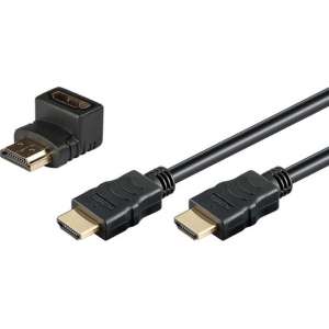 HDMI Kabel - 1.8 meter + 90° adapter