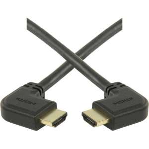 Coretek HDMI kabel - 90° haakse connectoren (links/rechts) - versie 1.4 (4K 30Hz) - 0,30 meter