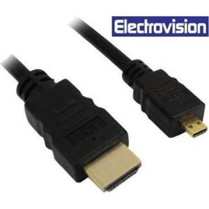 Electrovision Micro HDMI naar HDMI 1.4 - 2 meter