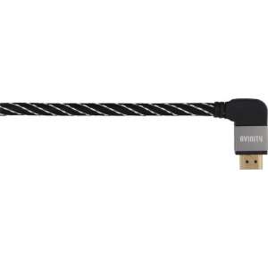Avinity HDMI kabel met ethernet 90° connector 1.5m verguld