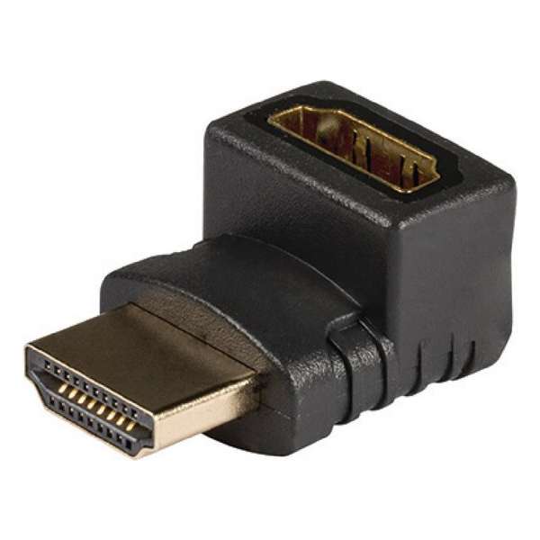 HDMI 270 haaks adapter HDMI -connector - HDMI -ingang 1 stuk grijs