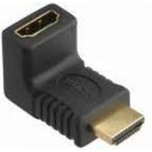 HDMI-adapter haaks m/v met vergulde contacten