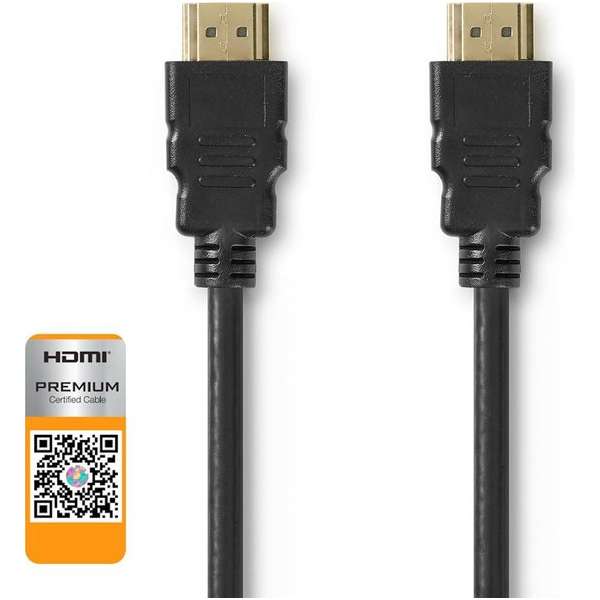Premium High Speed HDMI™-Kabel met Ethernet | HDMI™-Connector - HDMI™-Connector | 5,00 m | Zwart