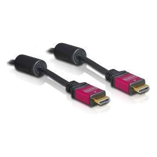 Delock - 1.3 High Speed HDMI kabel - 5 m - Zwart/Roze