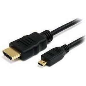 Micro HDMI naar HDMI Kabel met Ethernet 1 Meter (V1.4a)