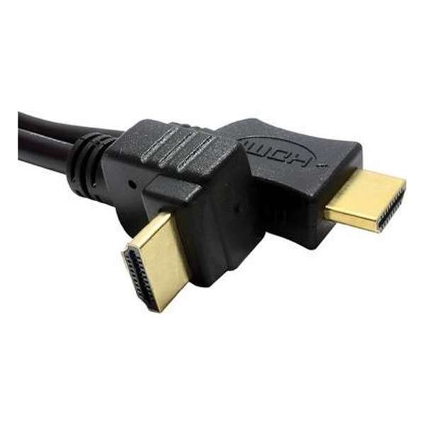 HDMI kabel 1.4 recht naar hoek - 2 meter