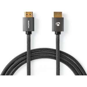 Nedis High Speed HDMI-kabel met Ethernet | HDMI™-Connector - HDMI™-Connector | Gun Metal Grey | Gevlochten Kabel | 5.0 m
