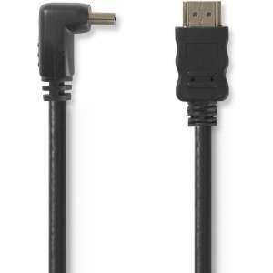 Nedis High Speed HDMI-Kabel met Ethernet 90° Haaks 1,5 mt zwart