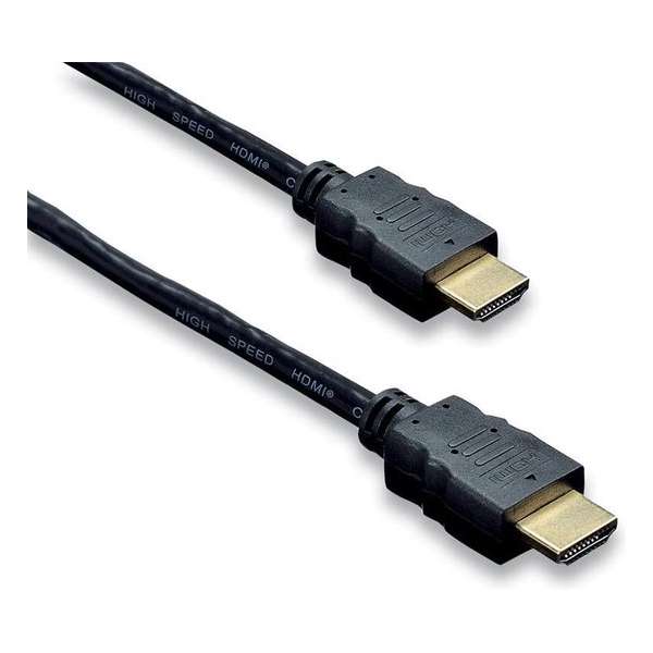 HDMI Kabel 1.4 High Speed + Ethernet, 2.5 Meter, Verguld