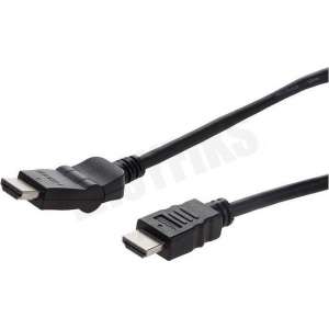 HDMI Kabel 1.4 High Speed + Ethernet, 2.5 Meter, Swivel