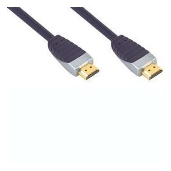 Bandridge SVL1201 HDMI kabel 1 m HDMI Type A (Standaard) Zwart, Grijs