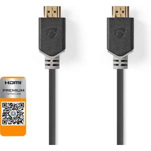 Premium High Speed HDMI™-Kabel met Ethernet | HDMI™-Connector - HDMI™-Connector | 3,00 m | Antraciet
