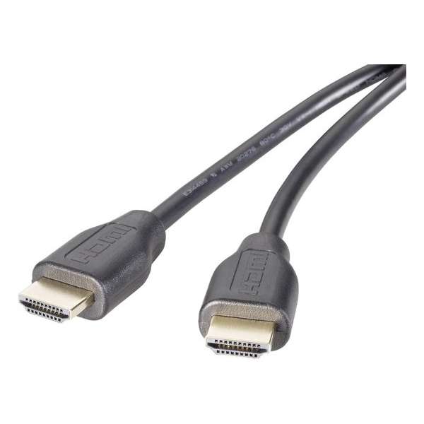 HDMI Kabel SpeaKa Professional 325235 [1x HDMI-stekker - 1x HDMI-stekker] 1.5 m Zwart
