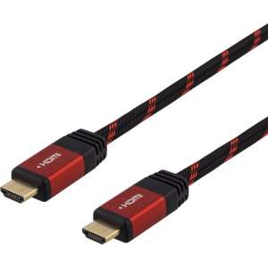 DELTACO GAMING GAM-015 High Speed HDMI kabel met Ethernet - 4K 60Hz - 2 meter
