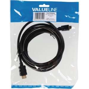 Valueline Vgvp34500b30 High Speed Hdmi-kabel met Ethernet Hdmi-connector - Hdmi Mini-connector 3,00 M Zwart