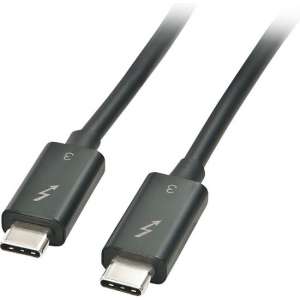 Lindy 41555 USB-kabel 0,5 m 3.2 Gen 1 (3.1 Gen 1) USB C Zwart