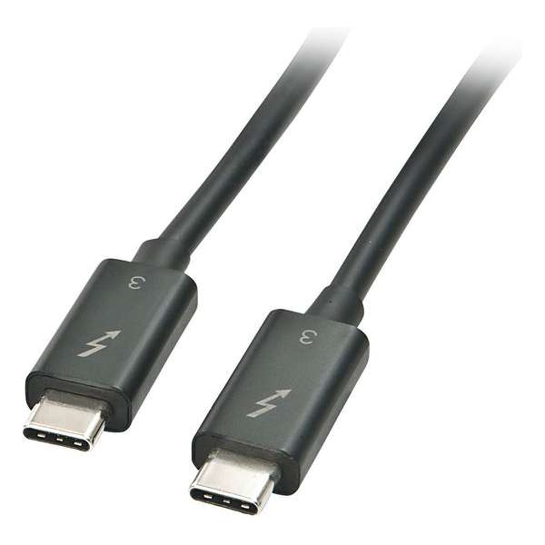 Lindy 41555 USB-kabel 0,5 m 3.2 Gen 1 (3.1 Gen 1) USB C Zwart