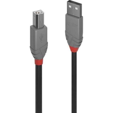 Lindy 36674 USB-kabel 3 m USB A USB B Zwart