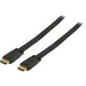 S-Impuls Platte HDMI kabel - versie 1.4 (4K 30Hz) / zwart - 5 meter