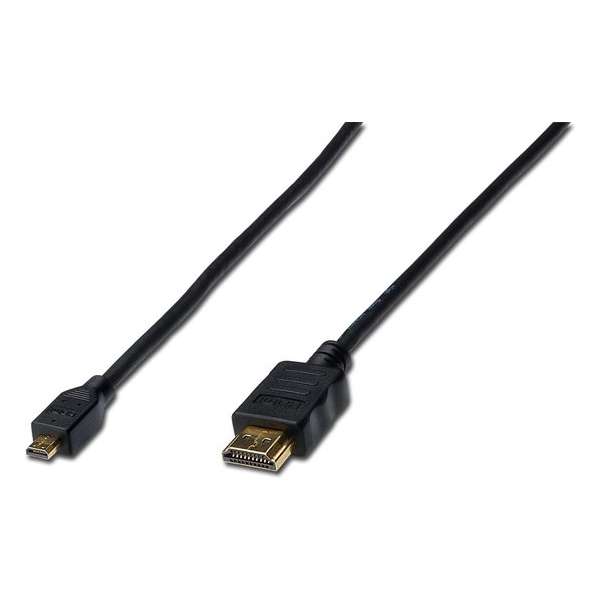 ASSMANN Electronic AK-330109-010-S HDMI kabel 1 m HDMI Type D (Micro) HDMI Type A (Standaard) Zwart