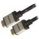 ADJ 300-00069 AV Cable [HDMI-HDMI 2.0, 4K, M/M, 2M, Cottonwrap, Black/Silver]