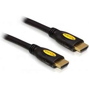 Delock - 1.4 High Speed HDMI kabel - 1 m - Zwart/Geel