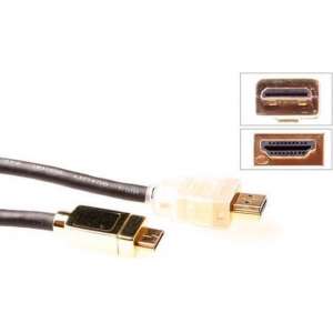 Intronics  - 1.3 High Speed HDMI  naar Mini HDMI - 2 m - Zwart