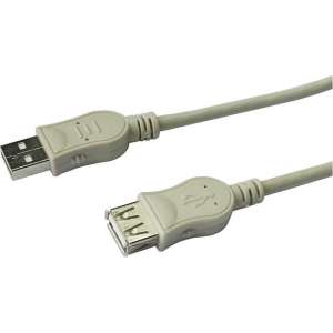 Lineaire PCUSB211C USB-kabel 1,8 m 2.0 USB A Beige
