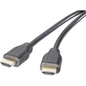 SpeaKa Professional HDMI Aansluitkabel [1x HDMI-stekker - 1x HDMI-stekker] 1 m Zwart