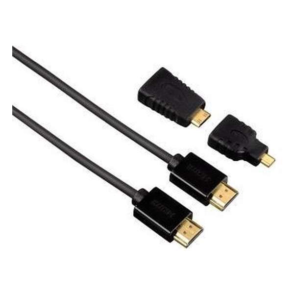 Hama HDMI Kabel 1.5 Mtr + 2 Adapter