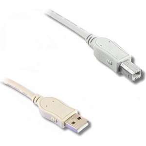 Lineaire PCUSB212E USB-kabel 3 m 2.0 USB A USB B Beige