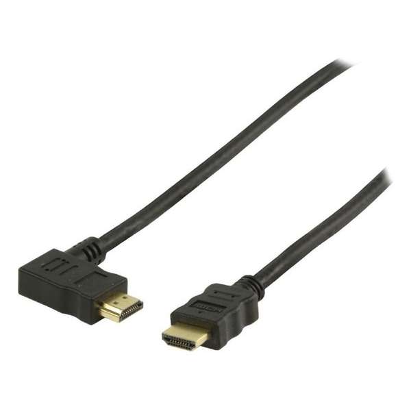 Valueline Vgvp34250b100 High Speed Hdmi Kabel met Ethernet Hdmi Connector - Hdmi Connector Links Gehoekt 10,0 M Zwart