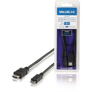 Valueline Vlmb34500b10 High Speed Hdmi-kabel met Ethernet Hdmi-connector - Hdmi Mini-connector 1,00 M Zwart