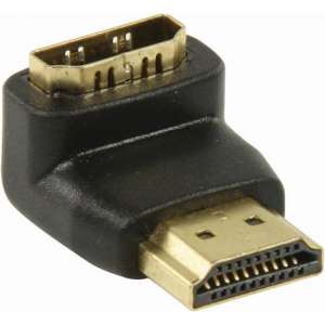 Nedis CVGP34901BK Hdmi-adapter Hdmi-connector - Hdmi Female 90° Gehoekt Zwart