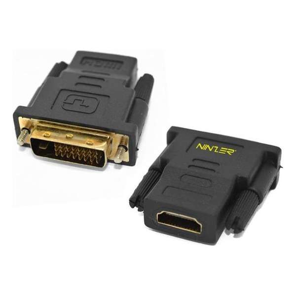 Ninzer® DVI 24+1 Male naar HDMI Female Converter / Adapter