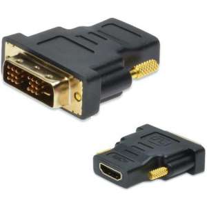 NÖRDIC HDMI-N5002, HDMI 19-pin naar DVI-D adapter/converter, zwart