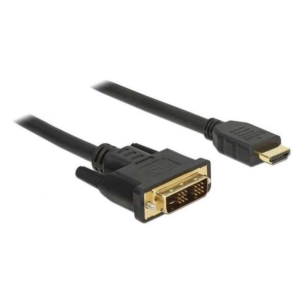 Goobay Premium DVI-D Single Link - HDMI kabel / zwart - 3 meter