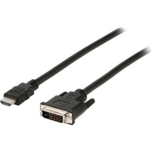 Valueline VLCP34800B50 5 meter HDMI DVI-D Zwart video kabel adapter