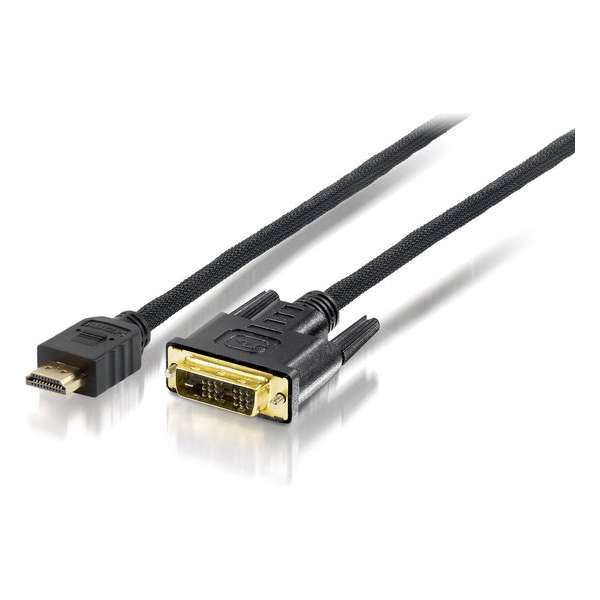 Equip 119329 video kabel adapter 10 m HDMI DVI-D Zwart