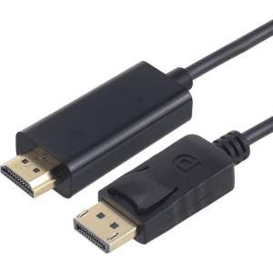 Displayport Male naar HDMI Male Adapter Kabel | 1.8M | Zwart / Black