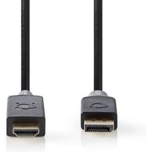 Nedis DisplayPort 1.2 naar HDMI 1.4 kabel (4K 30 Hz) - 2 meter